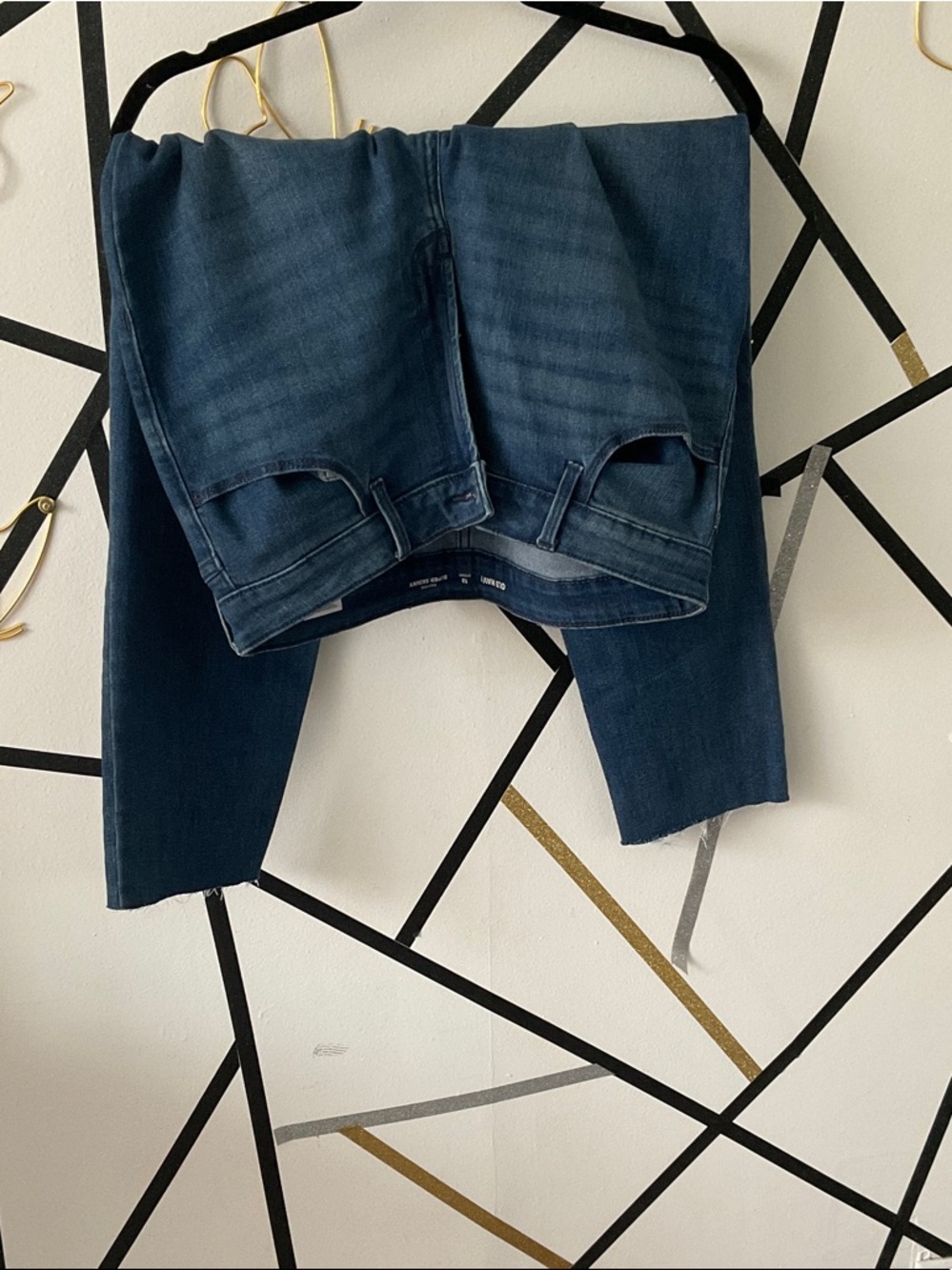 Old Navy Dark Blue Cropped Jeans - Slim Ankle
